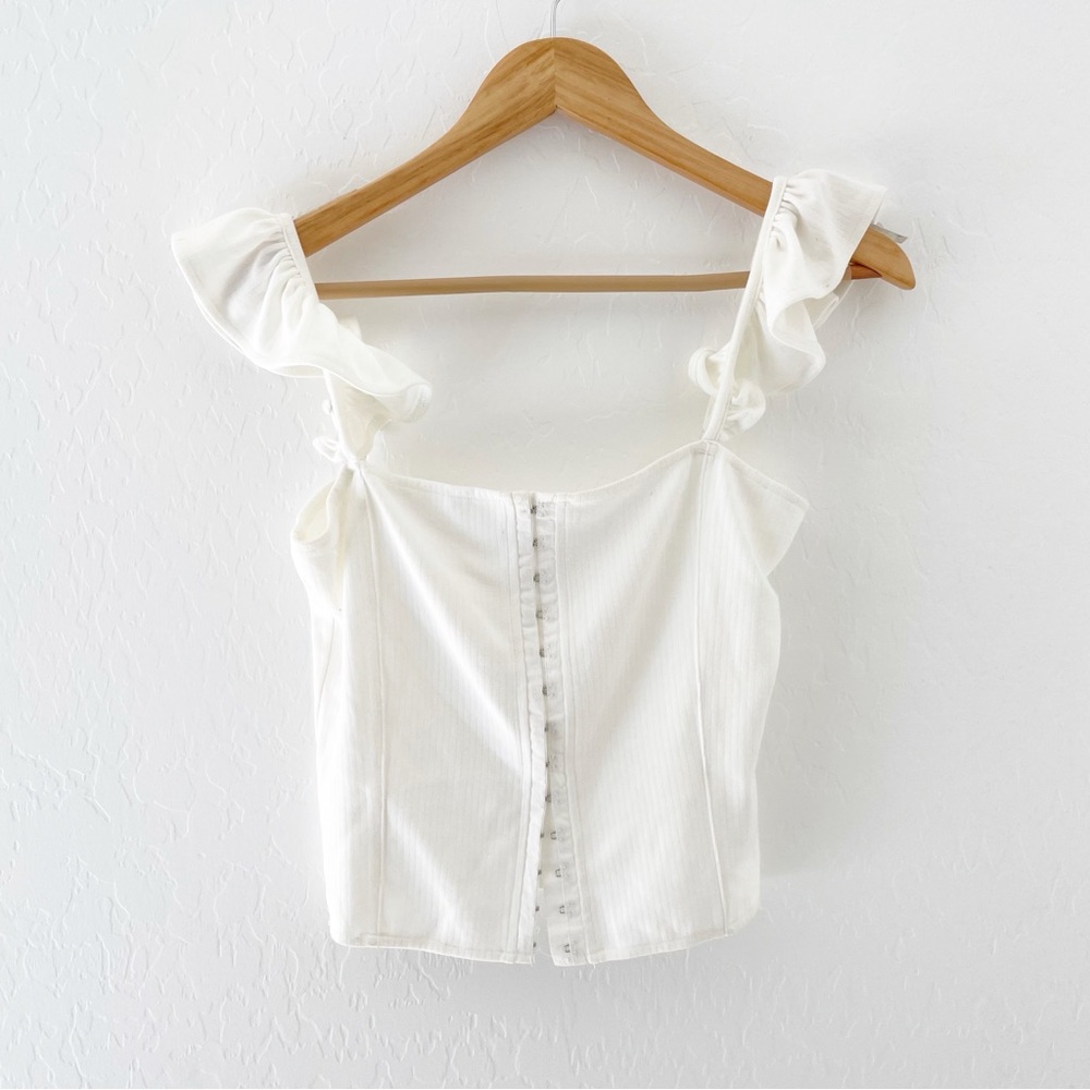 BB Dakota cropped corset style tank top medium